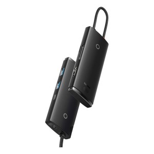 هاب 6 پورت باسئوس مدل WKQX050101 USB-C